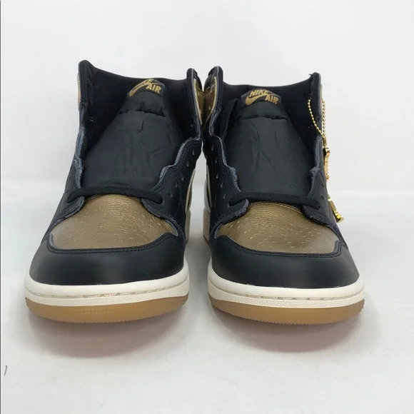 Nike Air Jordan 1 Retro High OG Black Metallic Gold D5485-071 - Size 10